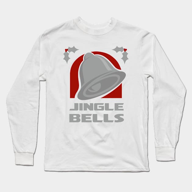 Jingle Bells - Silver Long Sleeve T-Shirt by Byway Design